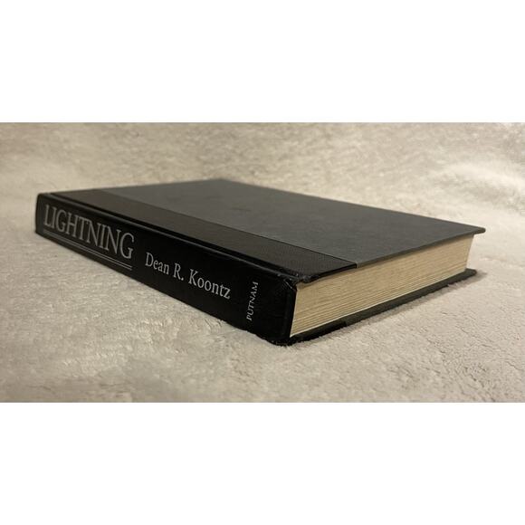 Lightning by Dean Koontz (1988, HCDJ) BCE Edition, Vintage Horror Novel, Rare - Picture 7 of 8